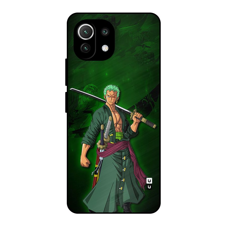 Zoro Ready Metal Back Case for Mi 11 Lite NE 5G