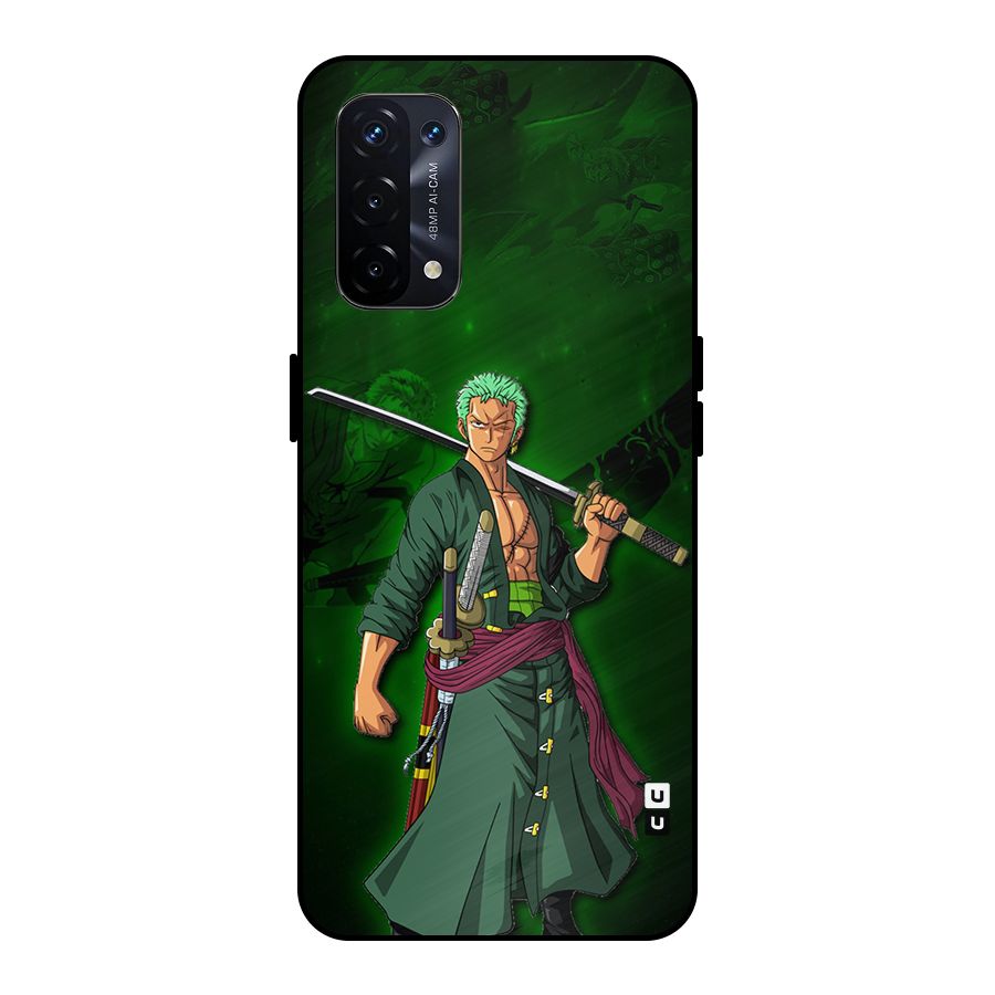 Zoro Ready Metal Back Case for Oppo A74 5G