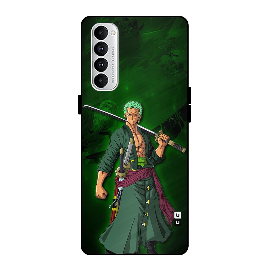 Zoro Ready Metal Back Case for Oppo Reno4 Pro