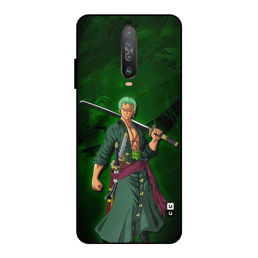 Zoro Ready Metal Back Case for Poco X2