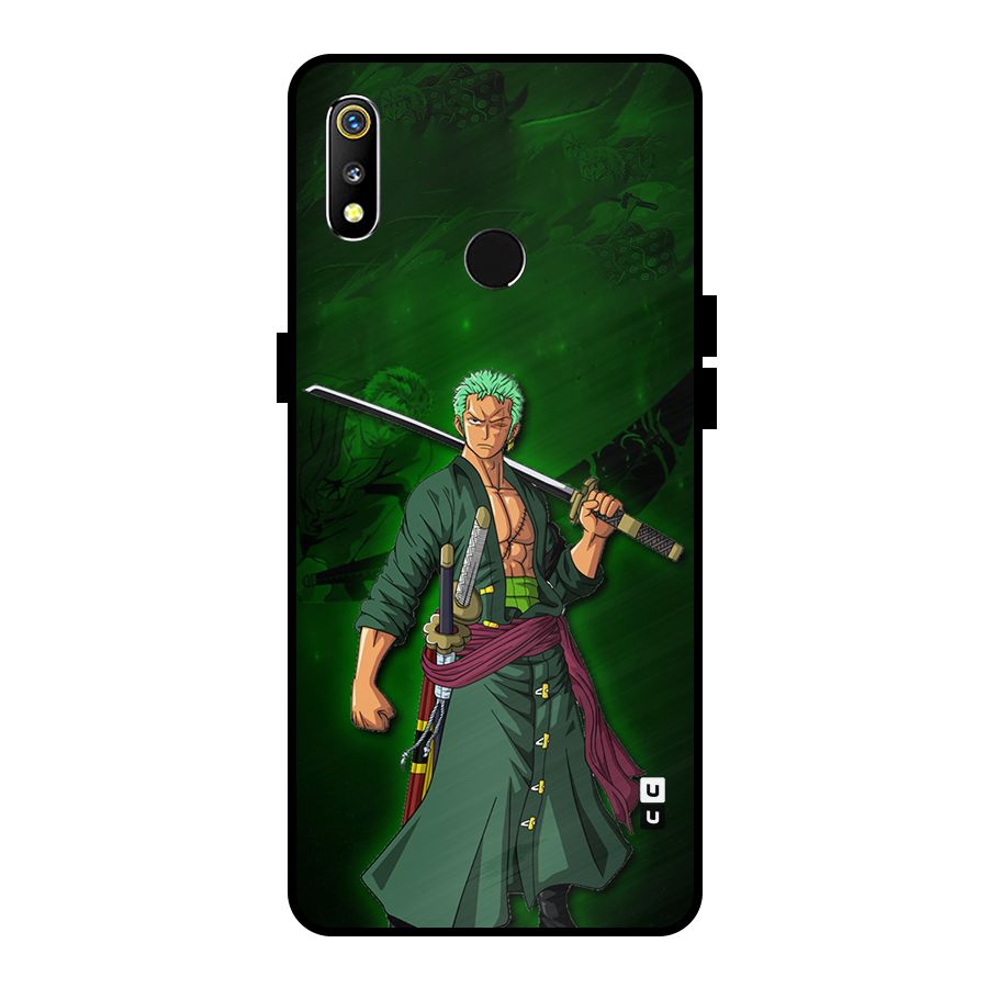 Zoro Ready Metal Back Case for Realme 3i