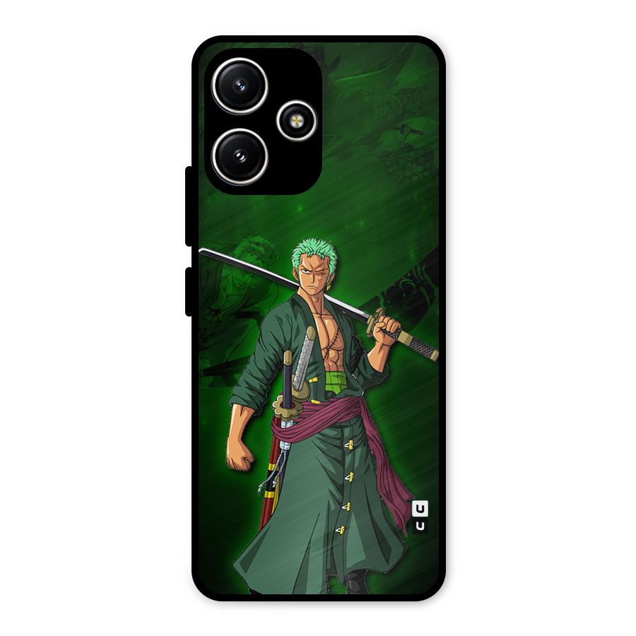 Zoro Ready Metal Back Case for Redmi 12 5G