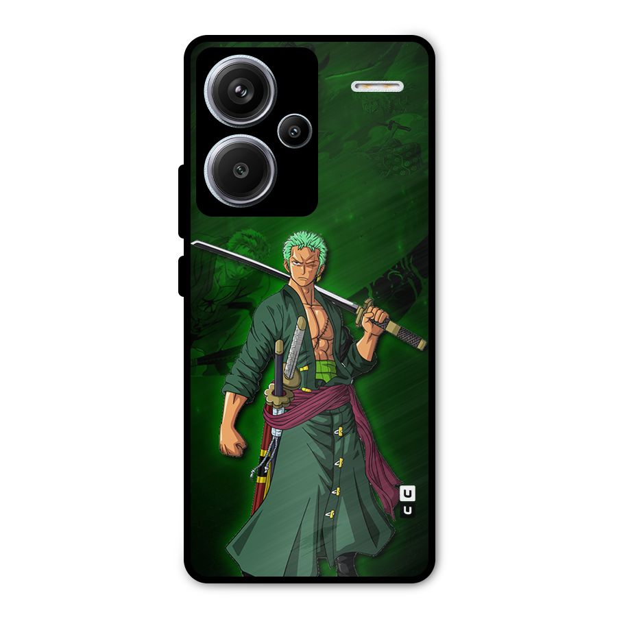 Zoro Ready Metal Back Case for Redmi Note 13 Pro Plus