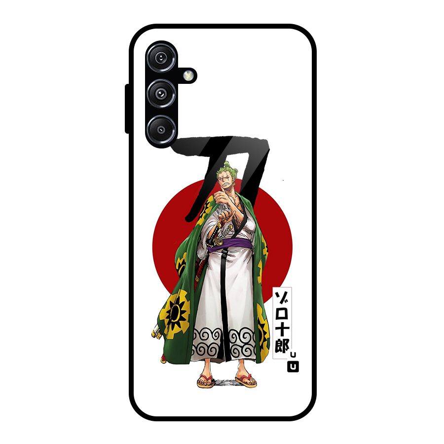 Zoro Stance Glass Back Case for Galaxy M34 5G