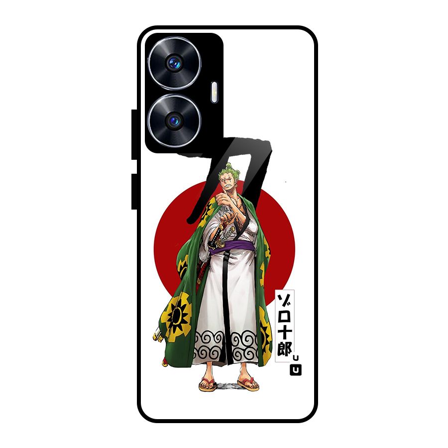 Zoro Stance Glass Back Case for Realme Narzo N55