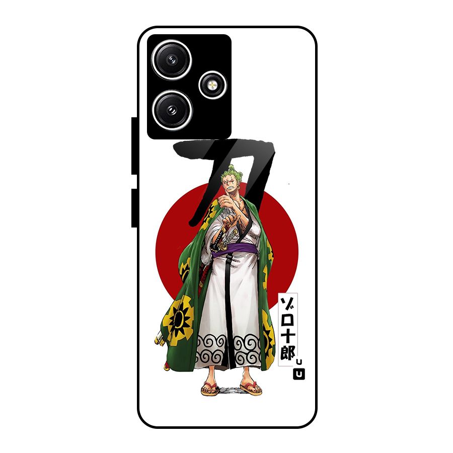 Zoro Stance Glass Back Case for Redmi 12 5G