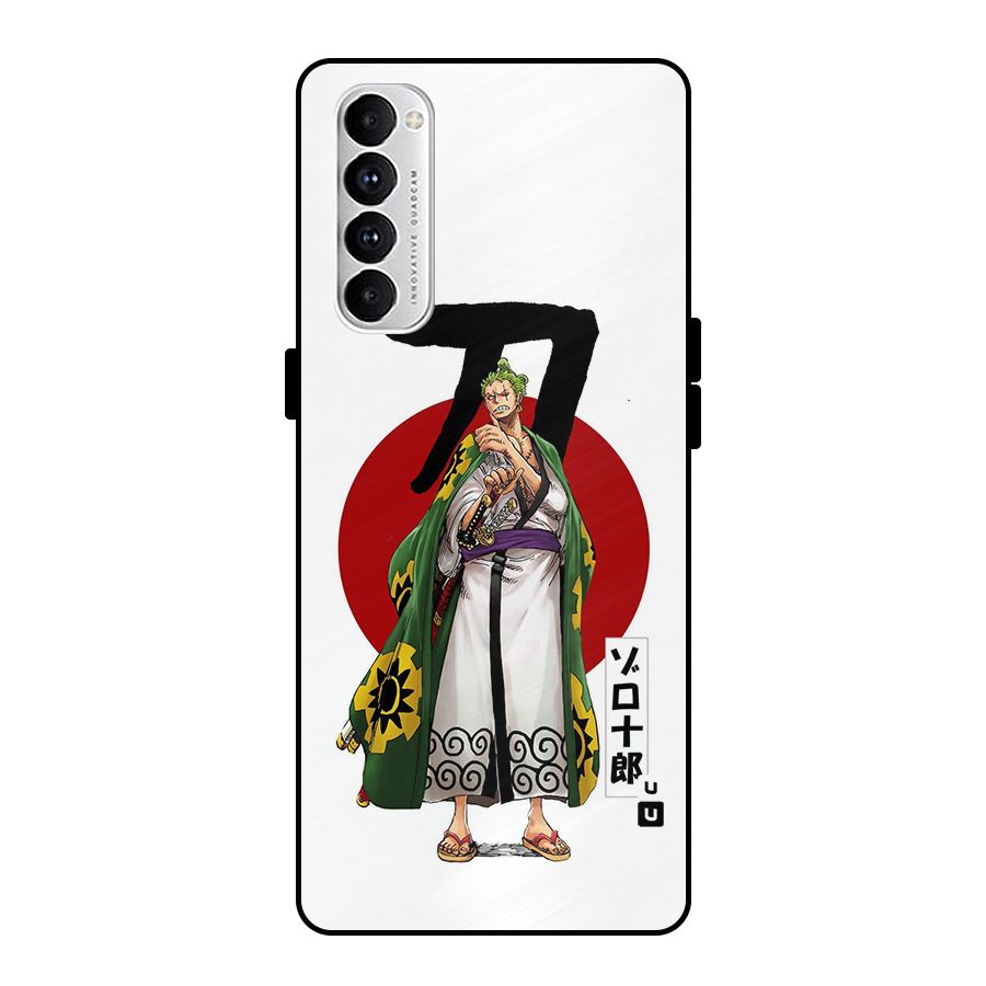Zoro Stance Metal Back Case for Oppo Reno4 Pro