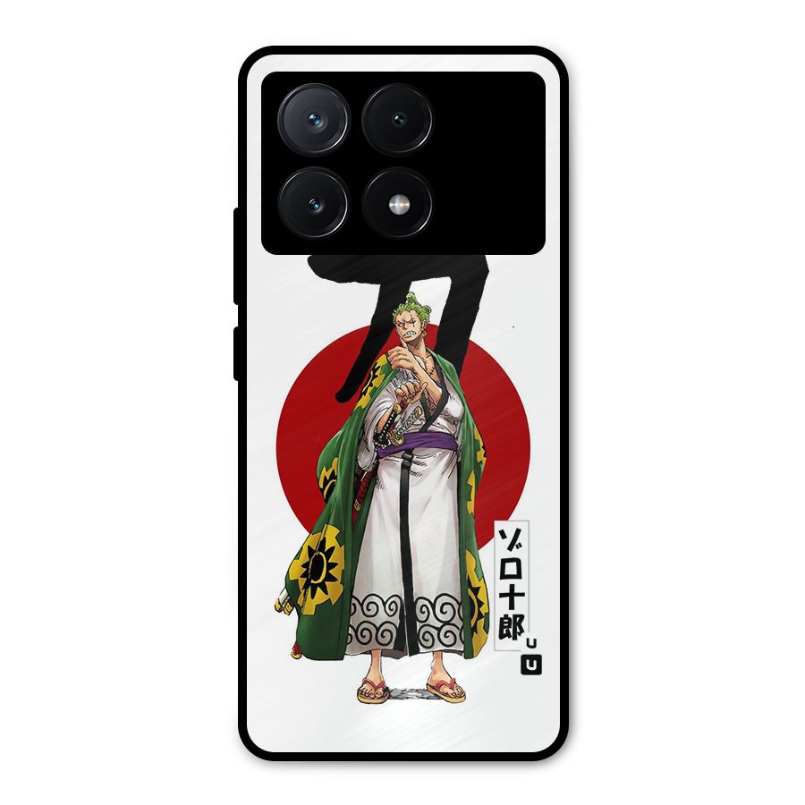 Zoro Stance Metal Back Case for Poco X6 Pro