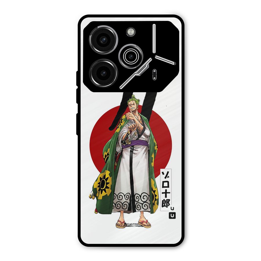 Zoro Stance Metal Back Case for Tecno Pova 6 Pro