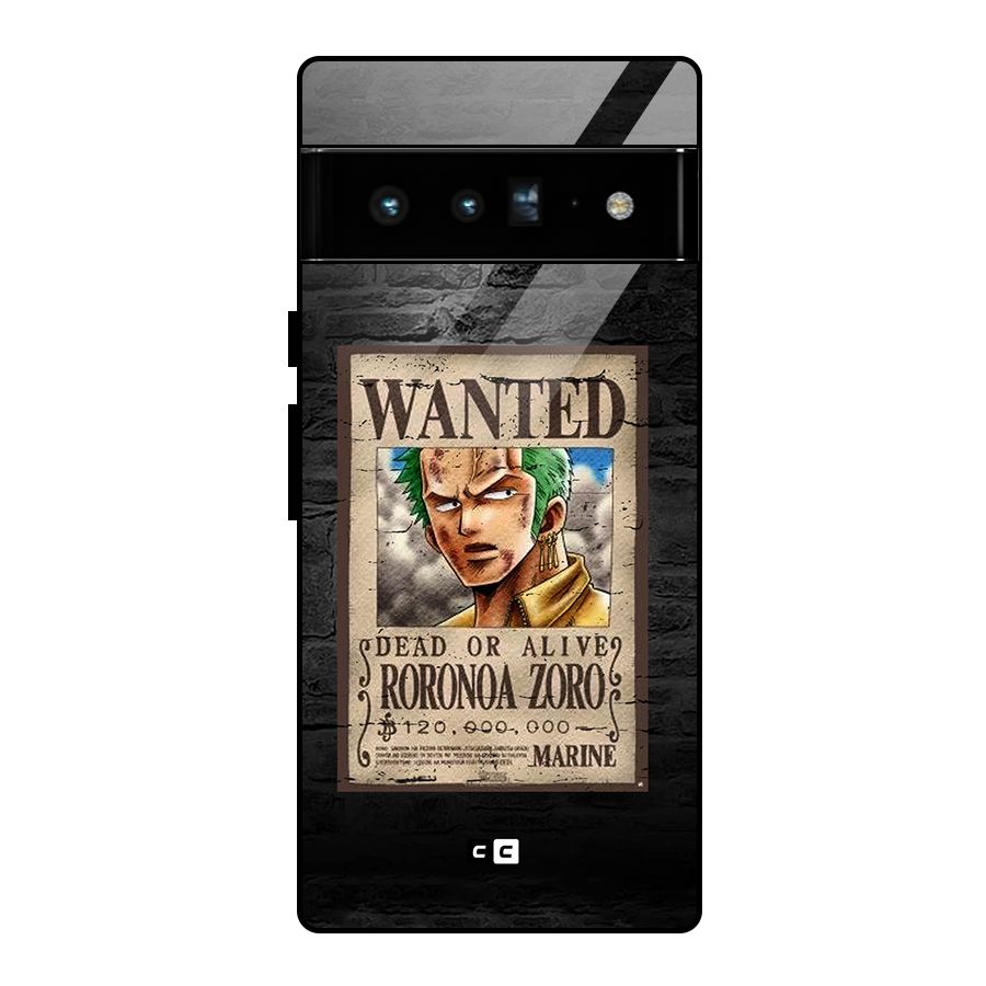 Zoro Wanted Glass Back Case for Google Pixel 6 Pro