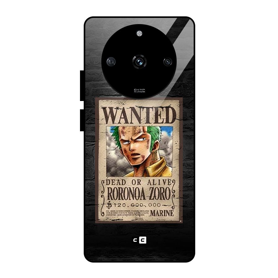 Zoro Wanted Glass Back Case for Realme Narzo 60 5G