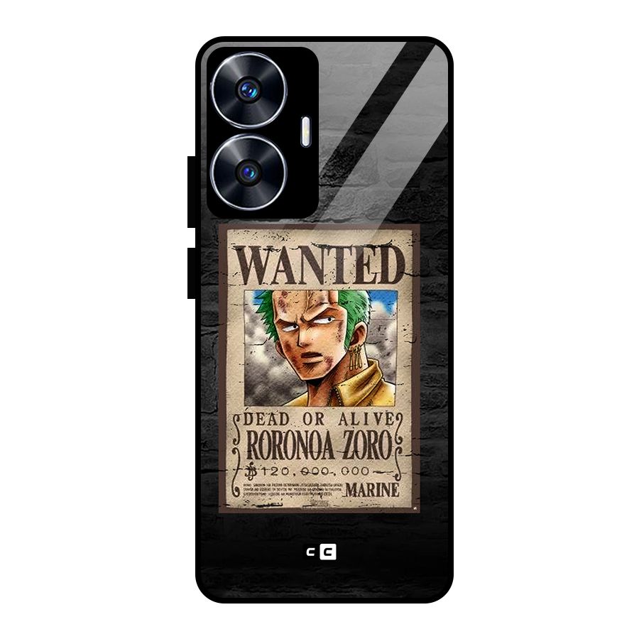 Zoro Wanted Glass Back Case for Realme Narzo N55