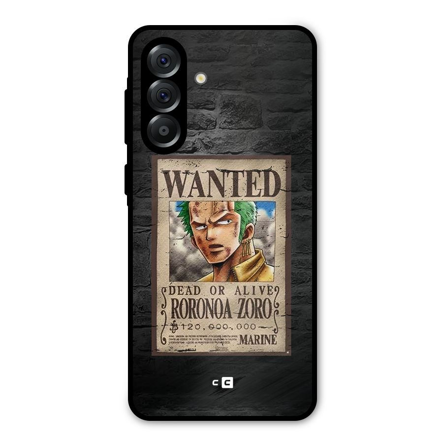 Zoro Wanted Metal Back Case for Galaxy A56