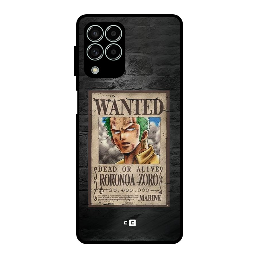 Zoro Wanted Metal Back Case for Galaxy M33