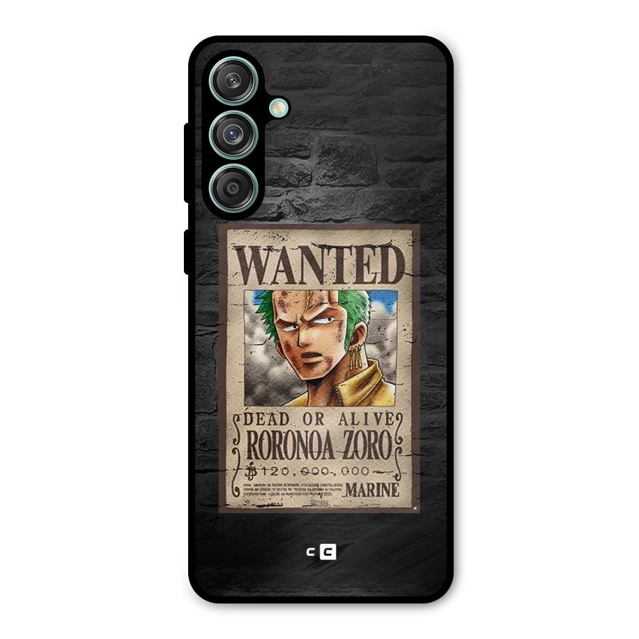 Zoro Wanted Metal Back Case for Galaxy M55 5G
