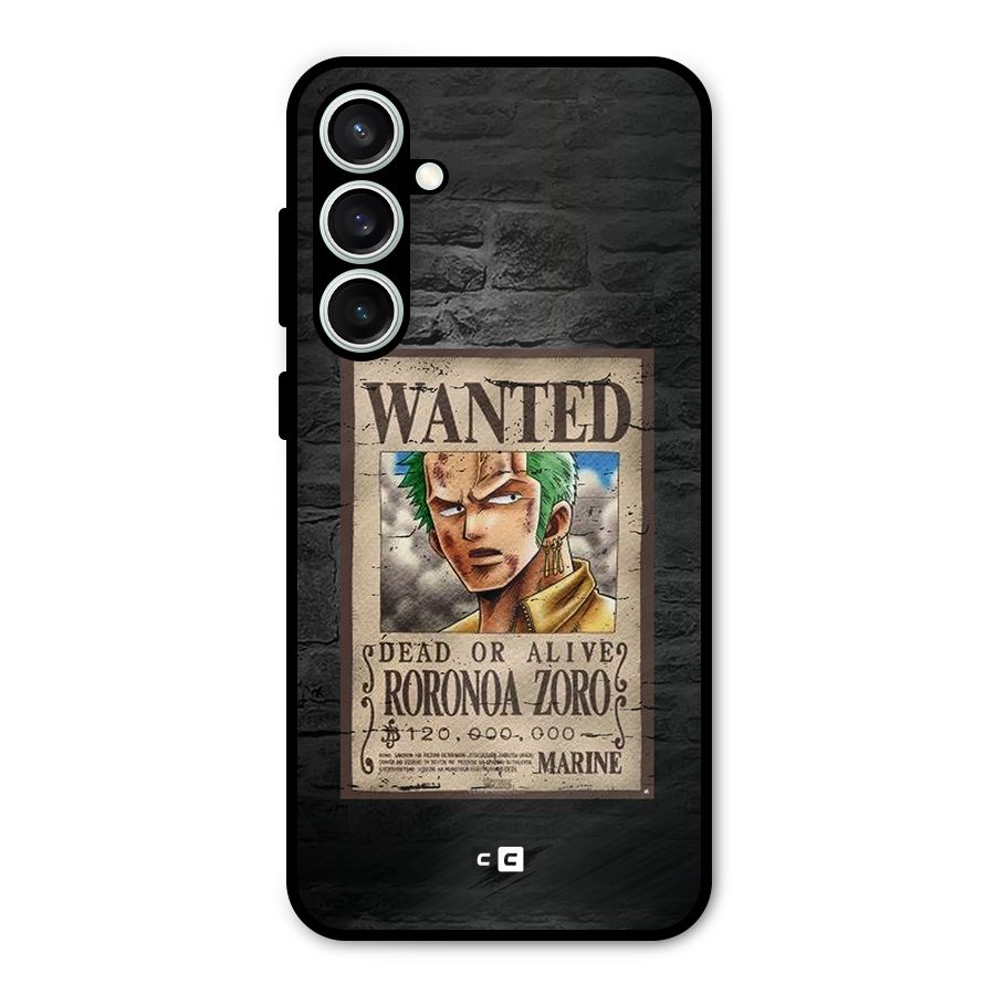 Zoro Wanted Metal Back Case for Galaxy S23 FE