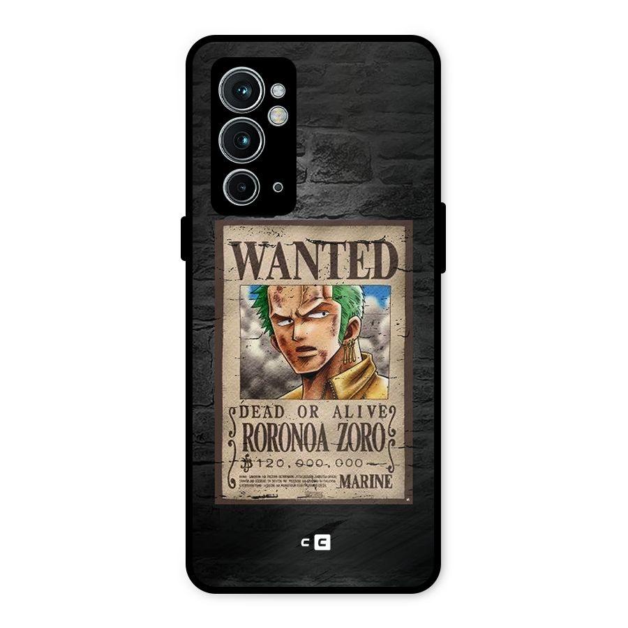 Zoro Wanted Metal Back Case for OnePlus 9RT 5G