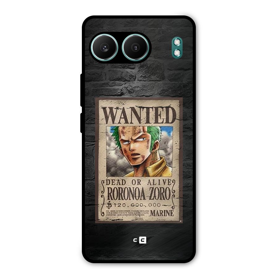 Zoro Wanted Metal Back Case for OnePlus Nord 4