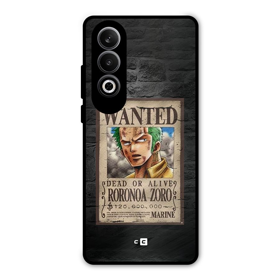 Zoro Wanted Metal Back Case for OnePlus Nord CE4