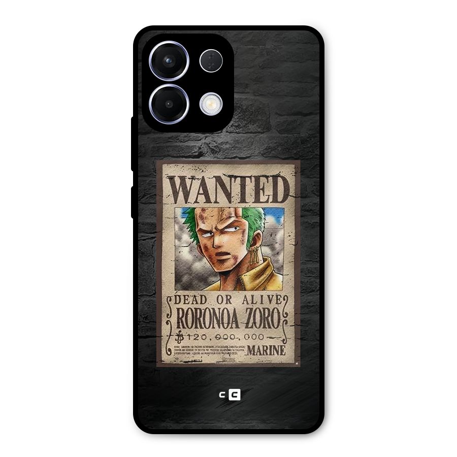 Zoro Wanted Metal Back Case for Oppo K13