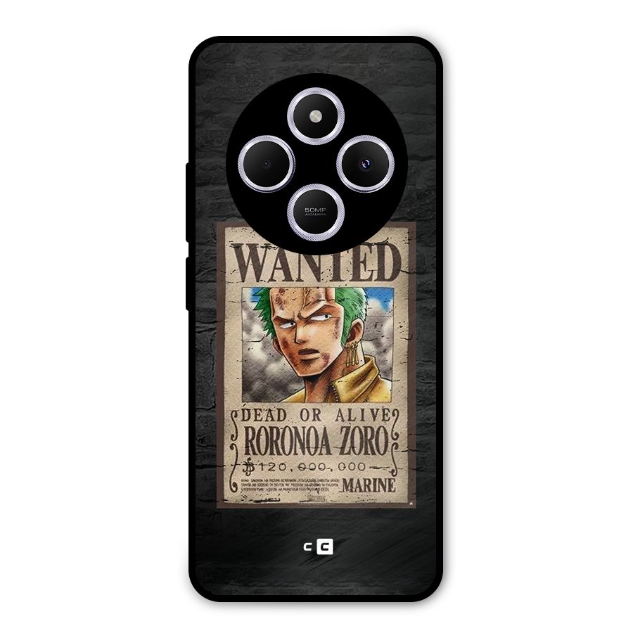 Zoro Wanted Metal Back Case for Poco C75 5G