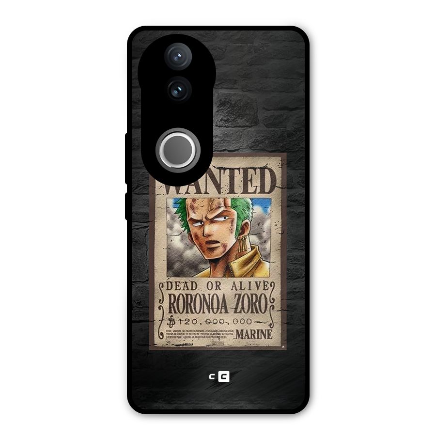 Zoro Wanted Metal Back Case for Vivo V50e