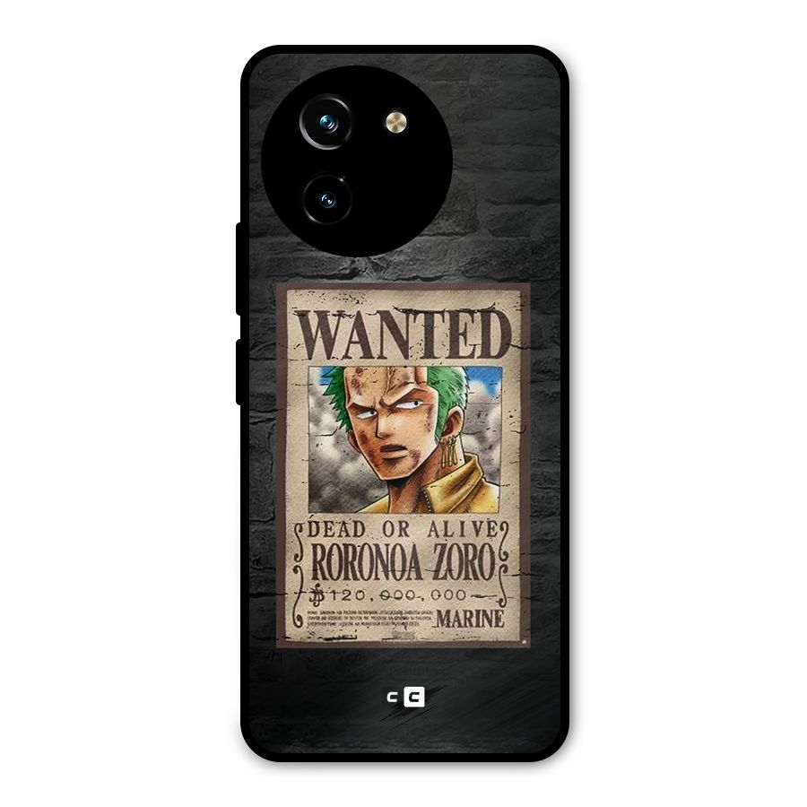 Zoro Wanted Metal Back Case for Vivo Y200i