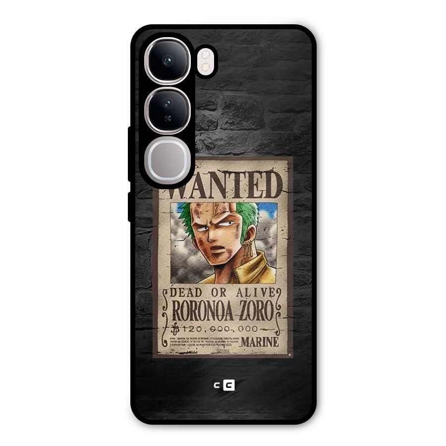Zoro Wanted Metal Back Case for Vivo Y300