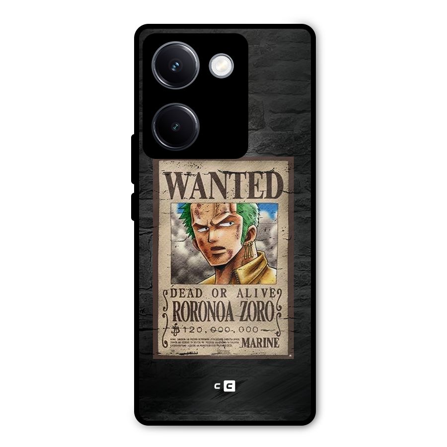 Zoro Wanted Metal Back Case for Vivo Y300 Plus