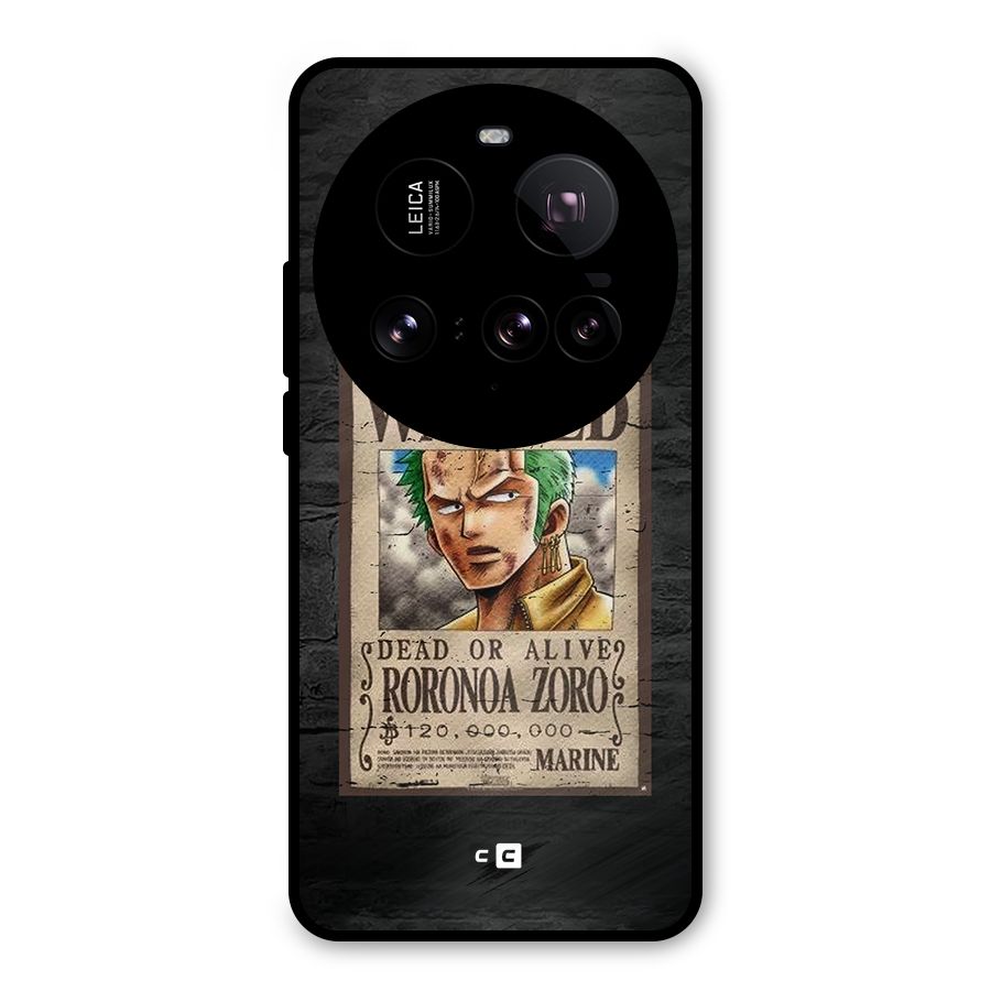 Zoro Wanted Metal Back Case for Xiaomi 15 Ultra