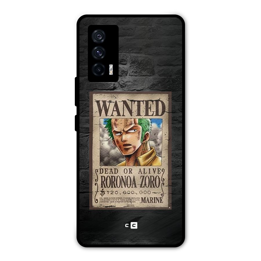 Zoro Wanted Metal Back Case for iQOO 7 5G