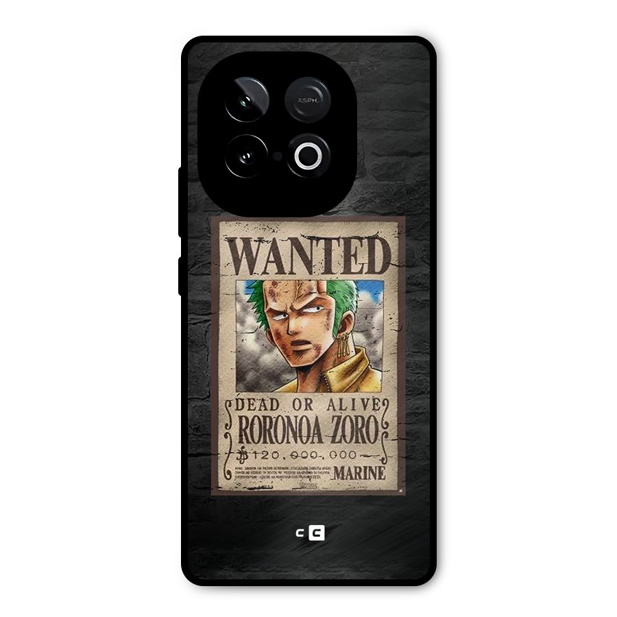 Zoro Wanted Metal Back Case for iQOO Neo 10