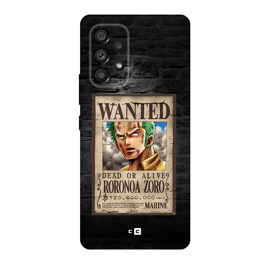 Zoro Wanted Original Polycarbonate Back Case for Galaxy A53 5G