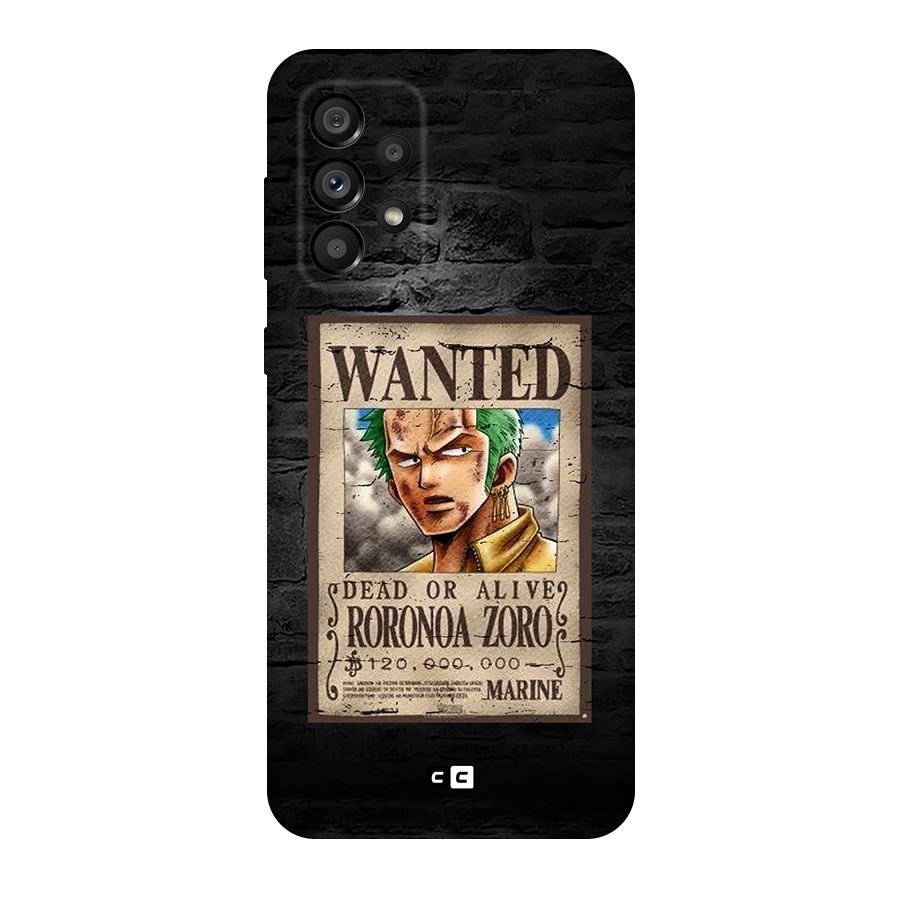 Zoro Wanted Original Polycarbonate Back Case for Galaxy A73 5G