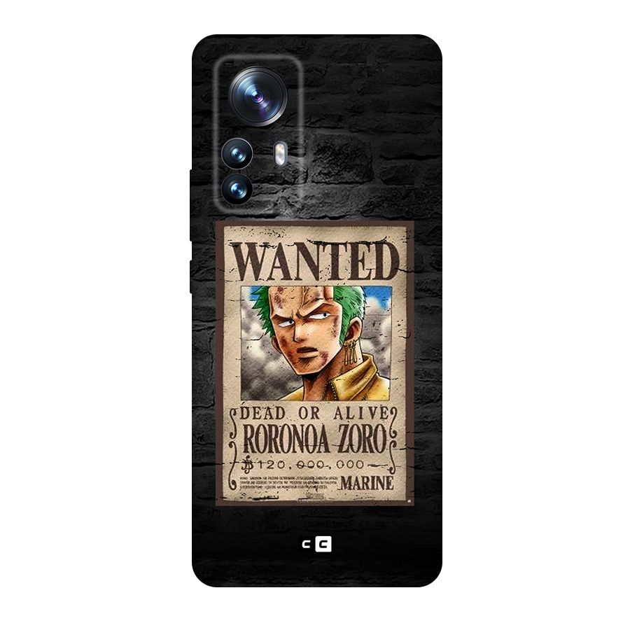 Zoro Wanted Original Polycarbonate Back Case for Xiaomi 12 Pro
