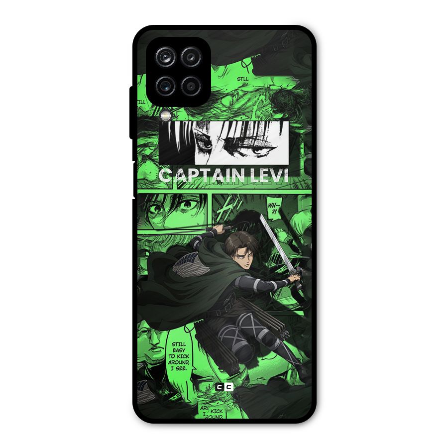 captain Levi Stance Metal Back Case for Galaxy A12