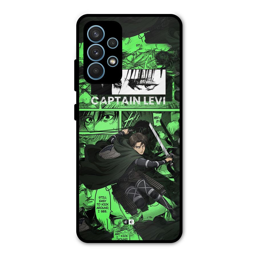captain Levi Stance Metal Back Case for Galaxy A32