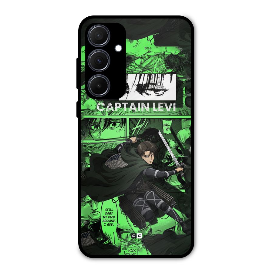 captain Levi Stance Metal Back Case for Galaxy A35