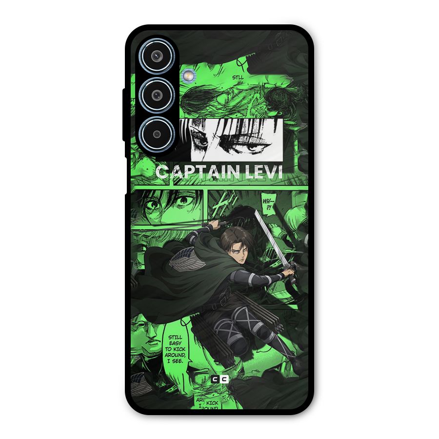 captain Levi Stance Metal Back Case for Galaxy M35