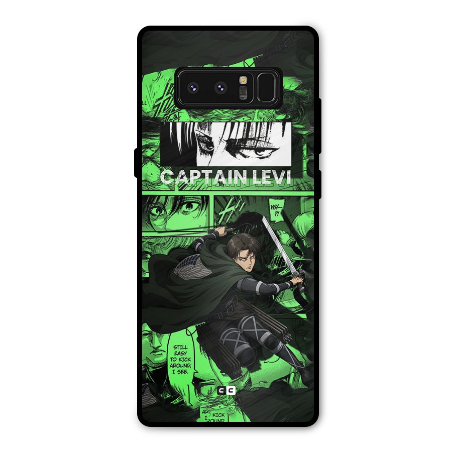 captain Levi Stance Metal Back Case for Galaxy Note 8