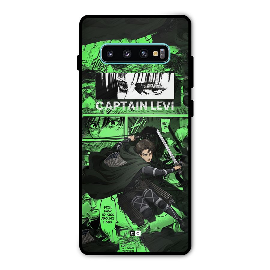 captain Levi Stance Metal Back Case for Galaxy S10 Plus