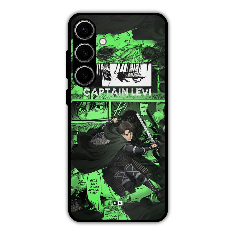 captain Levi Stance Metal Back Case for Galaxy S24 Plus
