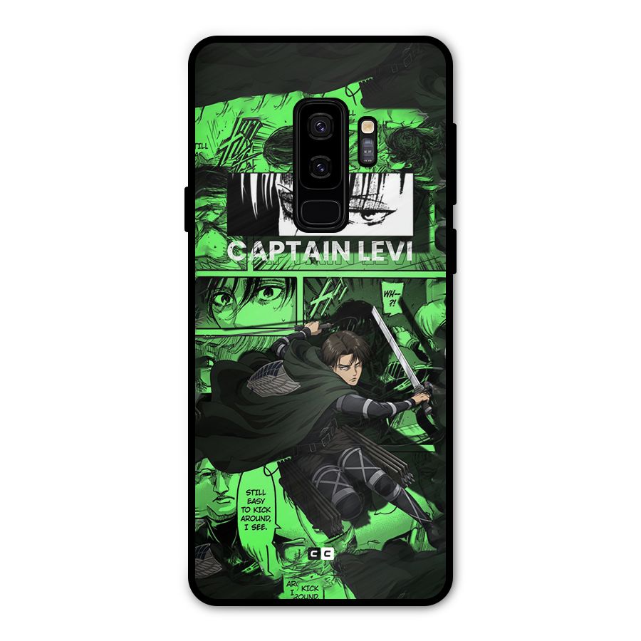 captain Levi Stance Metal Back Case for Galaxy S9 Plus