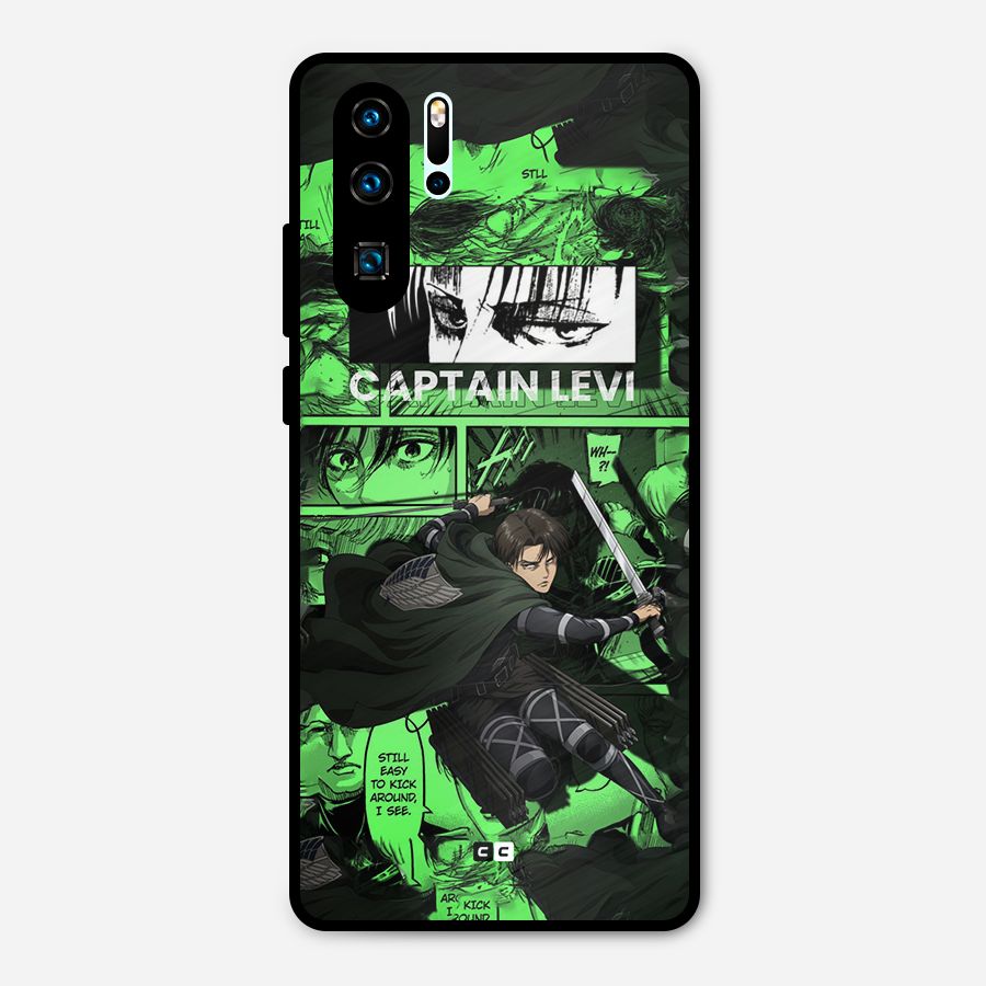 captain Levi Stance Metal Back Case for Huawei P30 Pro