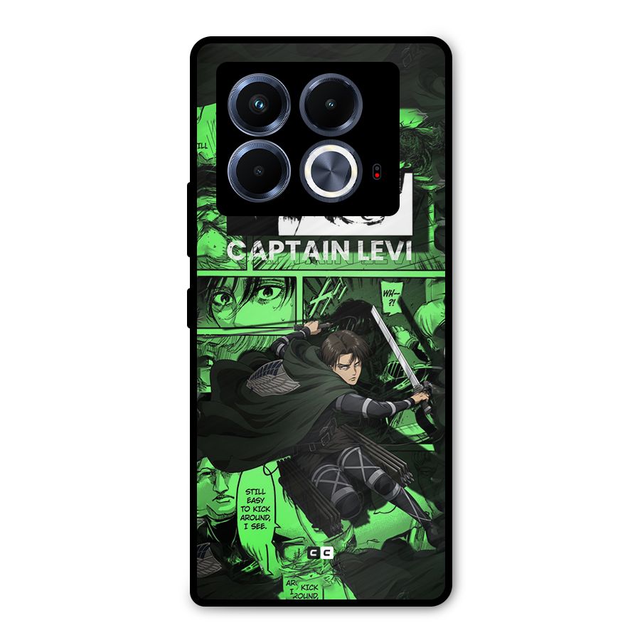 captain Levi Stance Metal Back Case for Infinix Note 40 5G