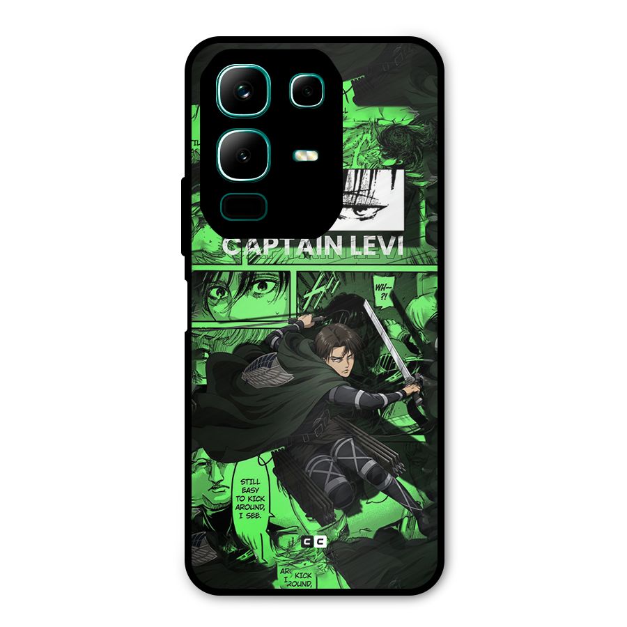 captain Levi Stance Metal Back Case for Infinix Note 50x