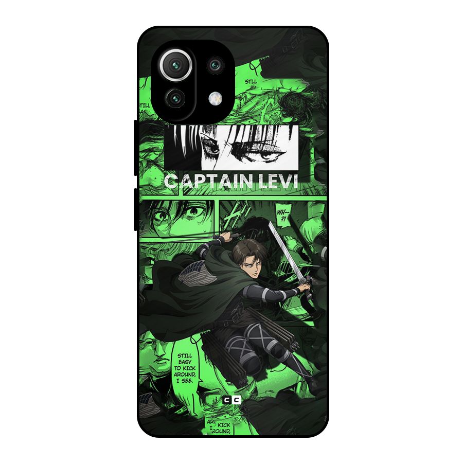 captain Levi Stance Metal Back Case for Mi 11 Lite NE 5G
