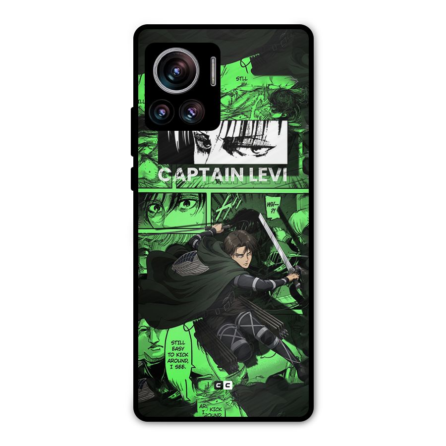captain Levi Stance Metal Back Case for Motorola Edge 30 Ultra