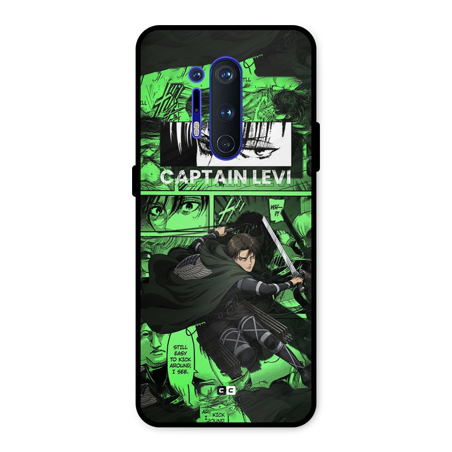 captain Levi Stance Metal Back Case for OnePlus 8 Pro
