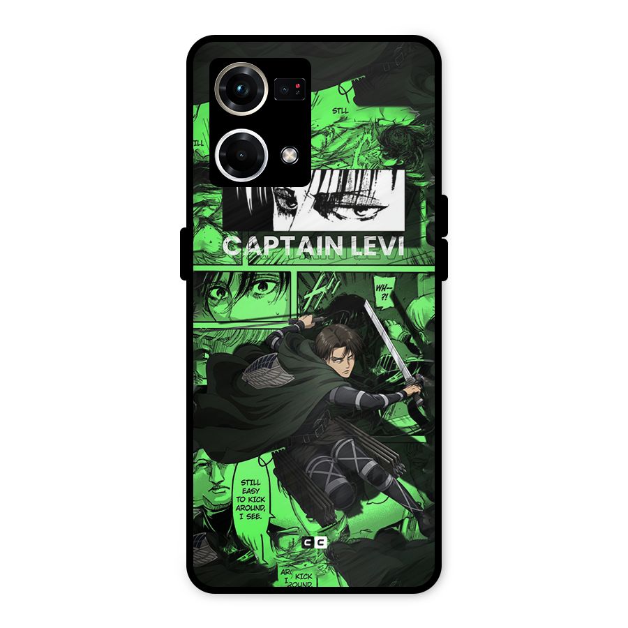 captain Levi Stance Metal Back Case for Oppo F21s Pro 4G
